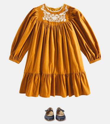 Robe Alida en velours côtelé de coton | C'era Una Volta