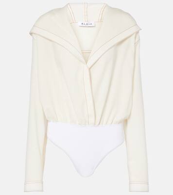Body con capucha de mezcla de lana | Alaïa