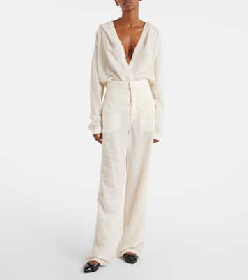 Body con capucha de mezcla de lana | Alaïa