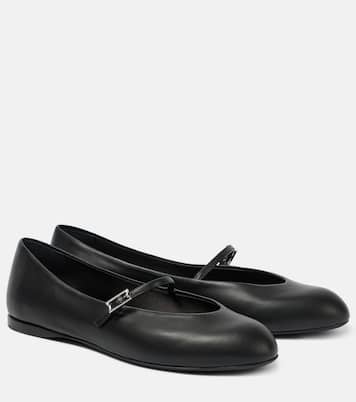 Leather Mary Jane ballet flats | Max Mara