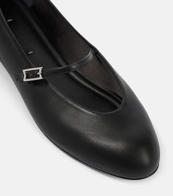 Leather Mary Jane ballet flats | Max Mara