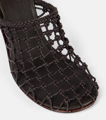 Wedge-Mules Double 110 aus Leder | Jacquemus