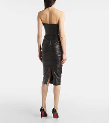 Abito midi in pelle | Alex Perry