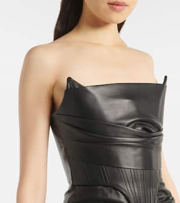 Abito midi in pelle | Alex Perry