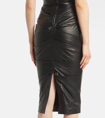 Abito midi in pelle | Alex Perry