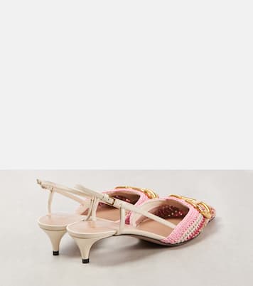 VLogo Signature 40 slingback pumps  | Valentino Garavani