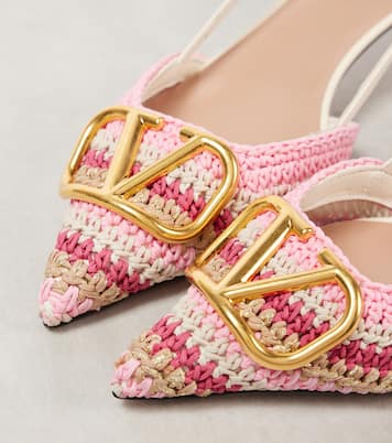 VLogo Signature 40 slingback pumps  | Valentino Garavani