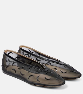 Luna embroidered mesh ballet flats | Le Monde Béryl