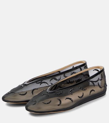 Luna embroidered mesh ballet flats | Le Monde Béryl