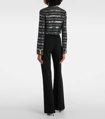 Cropped-Jacke aus Lamé | Giambattista Valli