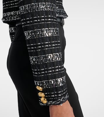 Cropped-Jacke aus Lamé | Giambattista Valli