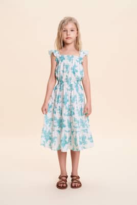 Mavy tiered floral cotton dress | C'era Una Volta