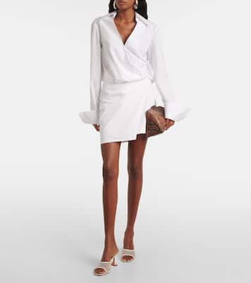 Pantoletten Lupita aus Raffiabast | Amina Muaddi