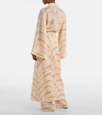 Bedrucktes Cover-up aus Leinen | Johanna Ortiz