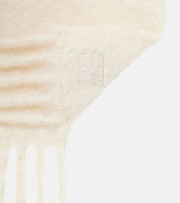Fringed mohair and wool-blend scarf | Loewe