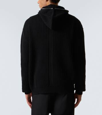 Ribbed-knit virgin wool zip-up sweater | Rick Owens