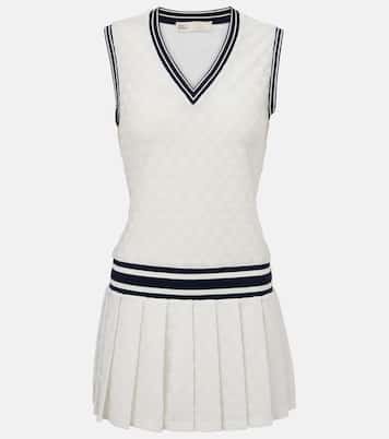 Robe plissée en jacquard | Tory Burch