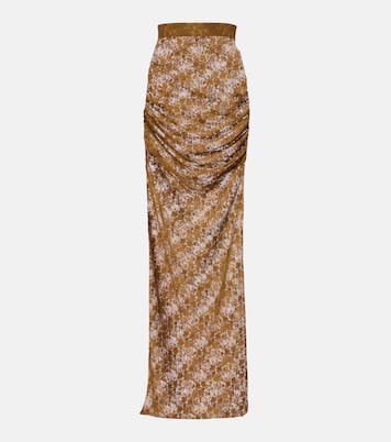 Jupe en dentelle à fleurs | Alex Perry