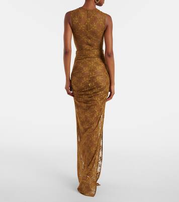 Jupe en dentelle à fleurs | Alex Perry