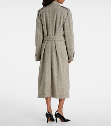 Trenchcoat aus Wolle und Seide | Stella McCartney