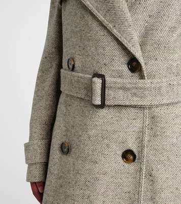 Trenchcoat aus Wolle und Seide | Stella McCartney