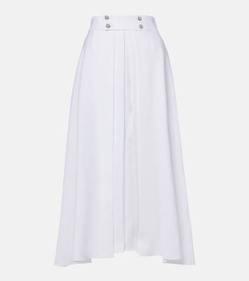 Falda larga Petra de lino plisada | Loro Piana