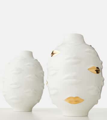 Gilded Gala porcelain vase | Jonathan Adler