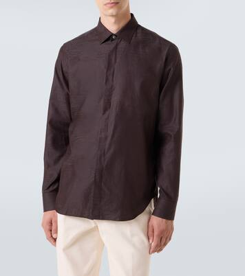 Printed silk and cotton shirt | Berluti