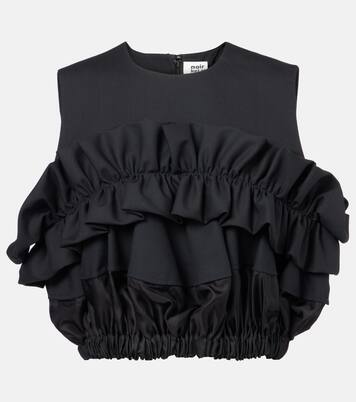 Top aus Wolle | Noir Kei Ninomiya
