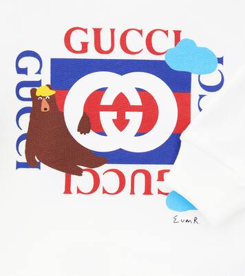 x Euan Roberts baby cotton fleece sweatshirt | Gucci Kids