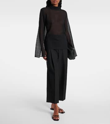 Top aus Baumwolle und Seide | Toteme