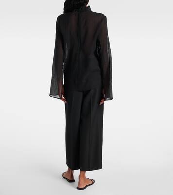 Top aus Baumwolle und Seide | Toteme