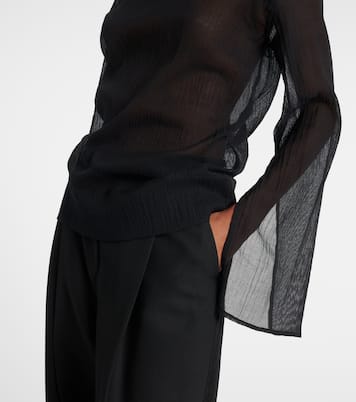 Top aus Baumwolle und Seide | Toteme