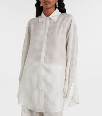 Peri sheer striped shirt | The Frankie Shop