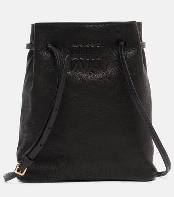 Logo leather crossbody bag | Miu Miu