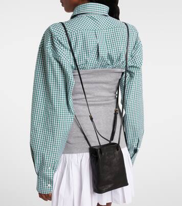 Logo leather crossbody bag | Miu Miu