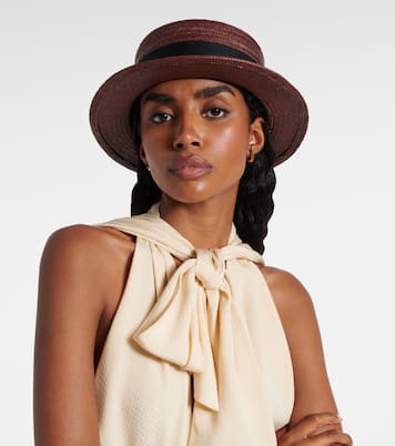 Elena straw sun hat | Loro Piana