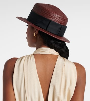 Elena straw sun hat | Loro Piana