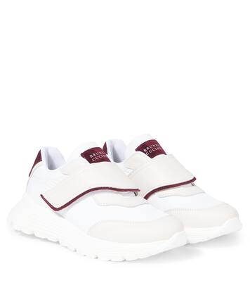 Sneakers mit Leder | Brunello Cucinelli Kids