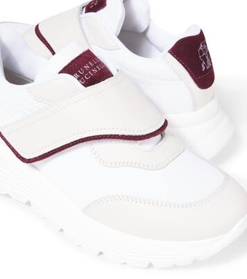 Sneakers mit Leder | Brunello Cucinelli Kids