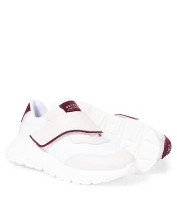 Sneakers mit Leder | Brunello Cucinelli Kids