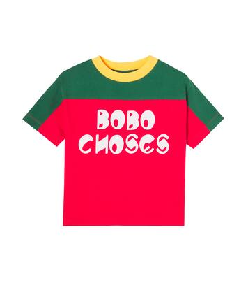 Logo colorblocked cotton T-shirt | Bobo Choses