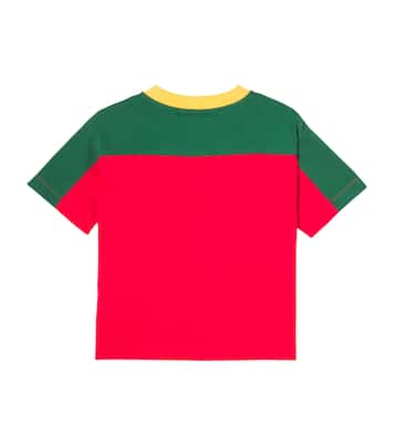 Logo colorblocked cotton T-shirt | Bobo Choses