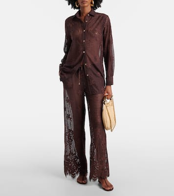 Weite Hose Etta aus Spitze | Melissa Odabash