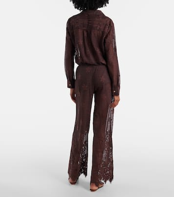 Weite Hose Etta aus Spitze | Melissa Odabash