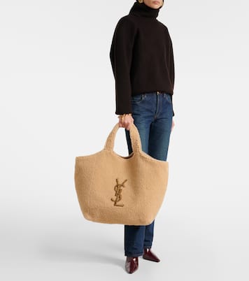 Icare Maxi shearling tote bag | Saint Laurent