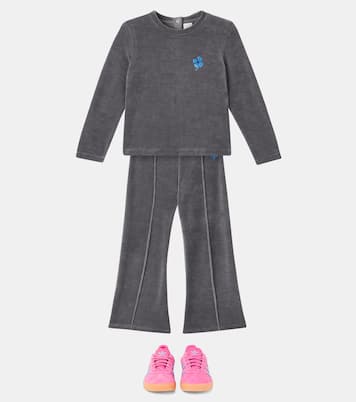 Cotton-blend flared pants | Mini Rodini