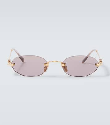 Logo oval sunglasses | Miu Miu