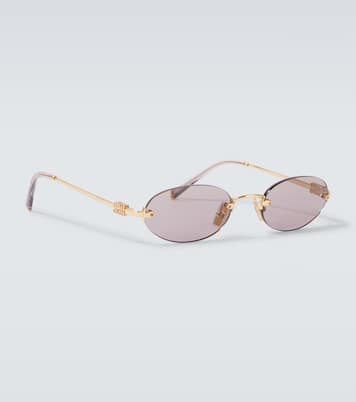 Logo oval sunglasses | Miu Miu