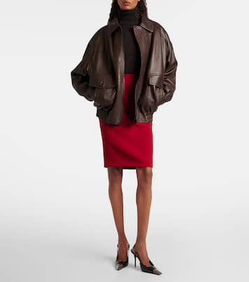 Bleistiftrock aus Satin | Saint Laurent